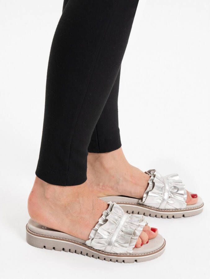 Ara Slippers KENT slides flats sandaal met geplooide bandage