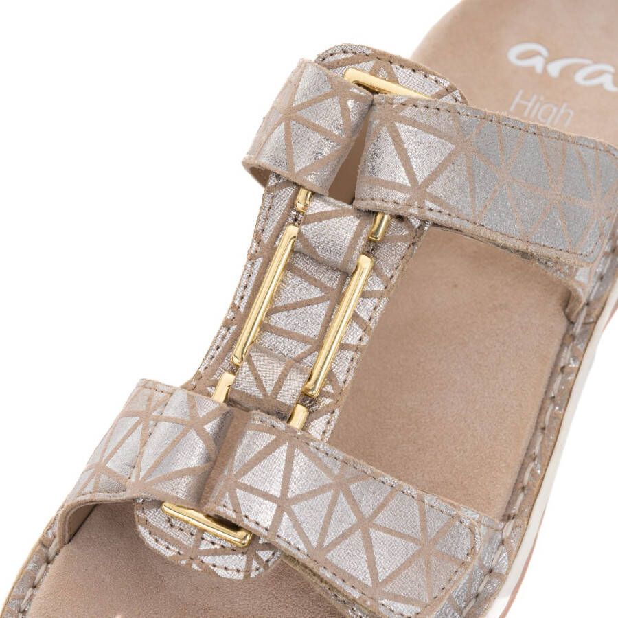 Ara Slippers TAMPA sleehak zomerschoen slippers met sieraandeel g-breedte