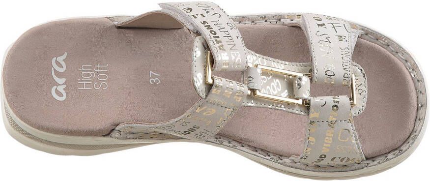 Ara Slippers TAMPA sleehak zomerschoen slippers met sieraandeel g-breedte