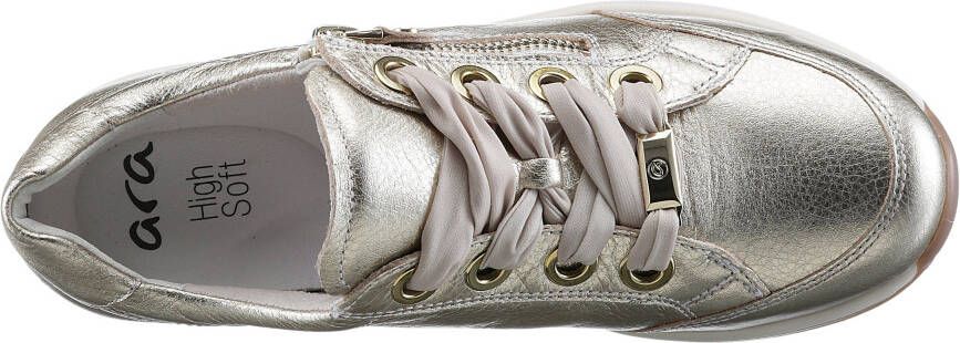 Ara Sneakers OSAKA met rits breedte h vrijetijdsschoen lage schoen veterschoen