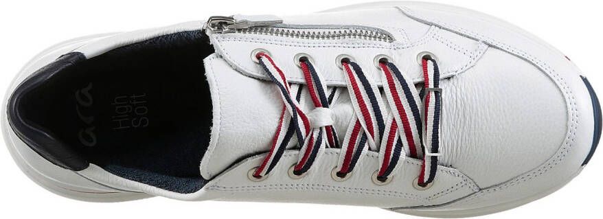 Ara Sneakers OSAKA met rits h-breedte vrijetijdsschoen lage schoen veterschoen