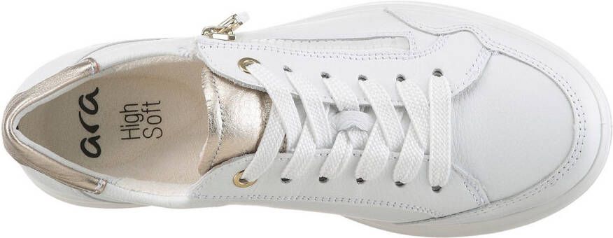 Ara Sneakers Roma vrijetijdsschoenen comfort schoenen in comfortabele breedte h (= zeer breed)