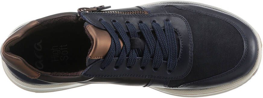 Ara Sneakers Sapporo vrijetijdsschoen lage schoen veterschoen in comfortwijdte h = zeer breed