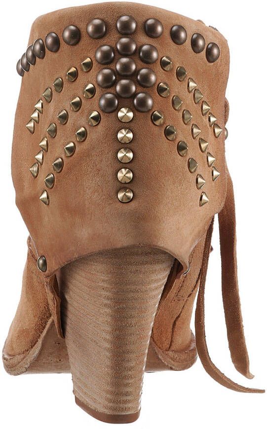 A.S.98 Highheel-laarsjes BELIVE avondmode enkellaarsjes met studs en decoratieve stiksels