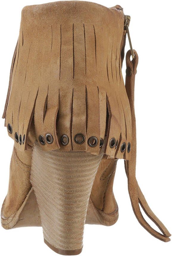 A.S.98 Highheel-laarsjes BELIVE avondmode hoge hak enkellaarsjes met franjes en studs