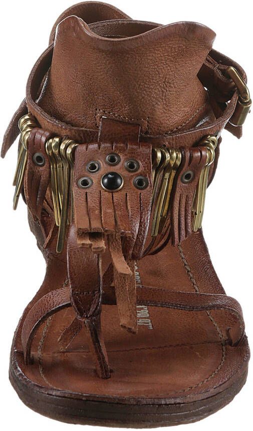 A.S.98 Sandalen RAMOS zomerschoen sandaal met modieuze franjes