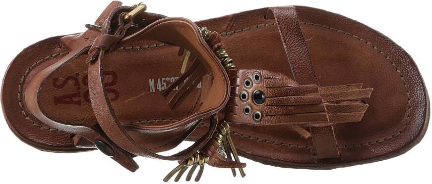 A.S.98 Sandalen RAMOS zomerschoen sandaal met modieuze franjes