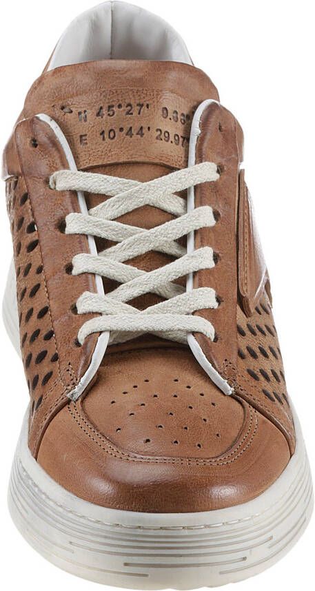 A.S.98 Sneakers CALVADOS met luchtig perforatiepatroon vrijetijdsschoen lage schoen veterschoen