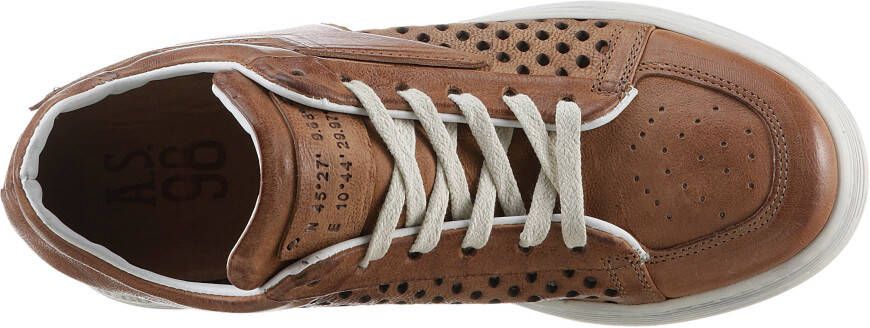 A.S.98 Sneakers CALVADOS met luchtig perforatiepatroon vrijetijdsschoen lage schoen veterschoen