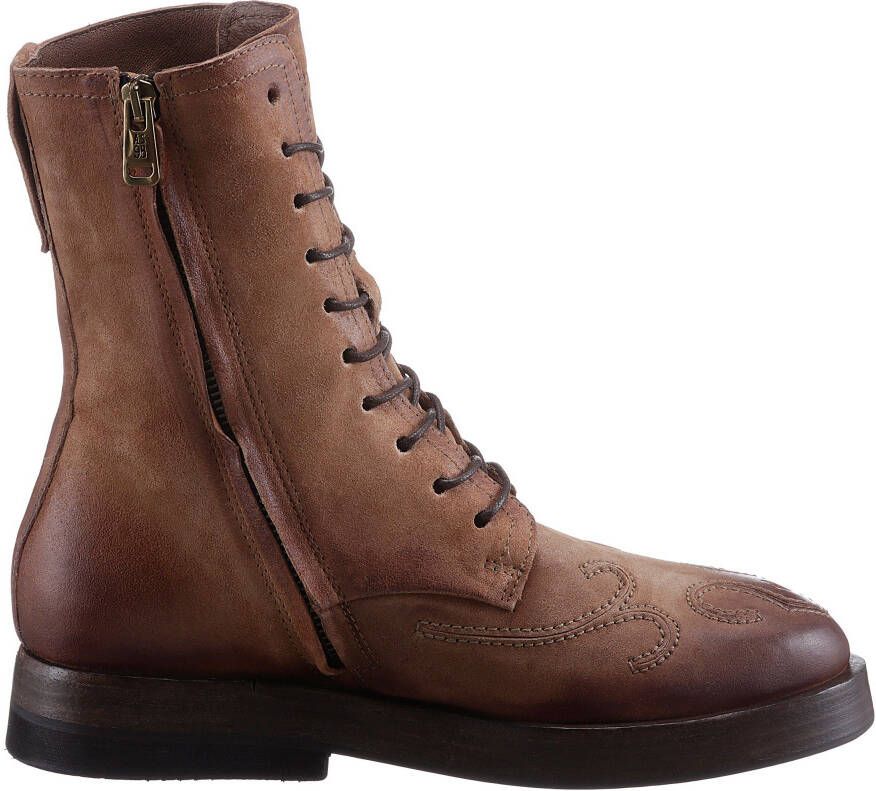 A.S.98 Veterlaarsjes TESSA met opvallende decoratieve naden en stiksels
