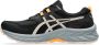 ASICS Gel-Venture hardloopschoenen zwart lichtroze oranje - Thumbnail 5