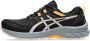 ASICS Gel-Venture hardloopschoenen zwart lichtroze oranje - Thumbnail 5