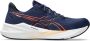 ASICS Versablast 4 hardloopschoenen donkerblauw koraalrood - Thumbnail 5
