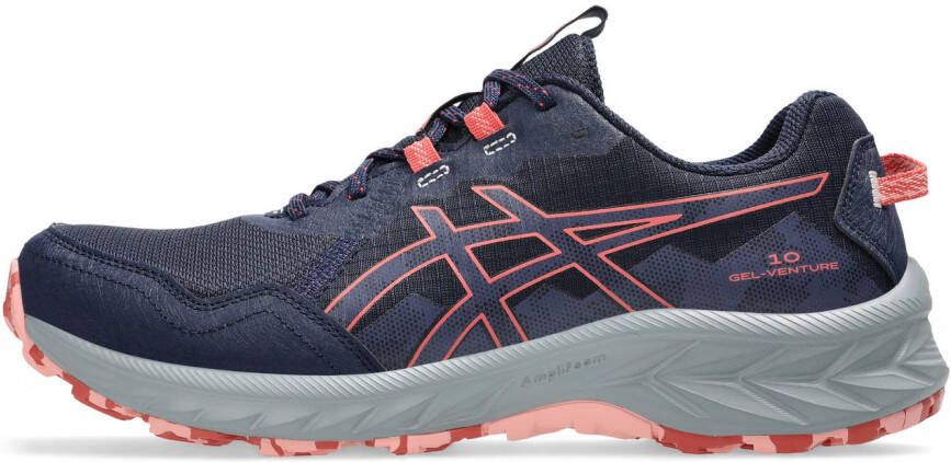 ASICS Gel-Venture 10 hardloopschoenen donkerblauw koraalrood - Foto 4