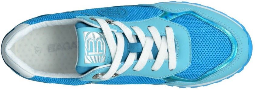 BAGATT Plateausneakers modieuze metallic-inzetten vrijetijdsschoen lage schoen veterschoen