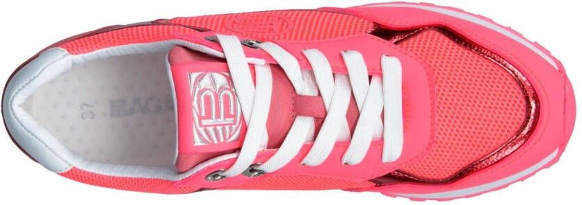 BAGATT Plateausneakers modieuze metallic-inzetten vrijetijdsschoen lage schoen veterschoen