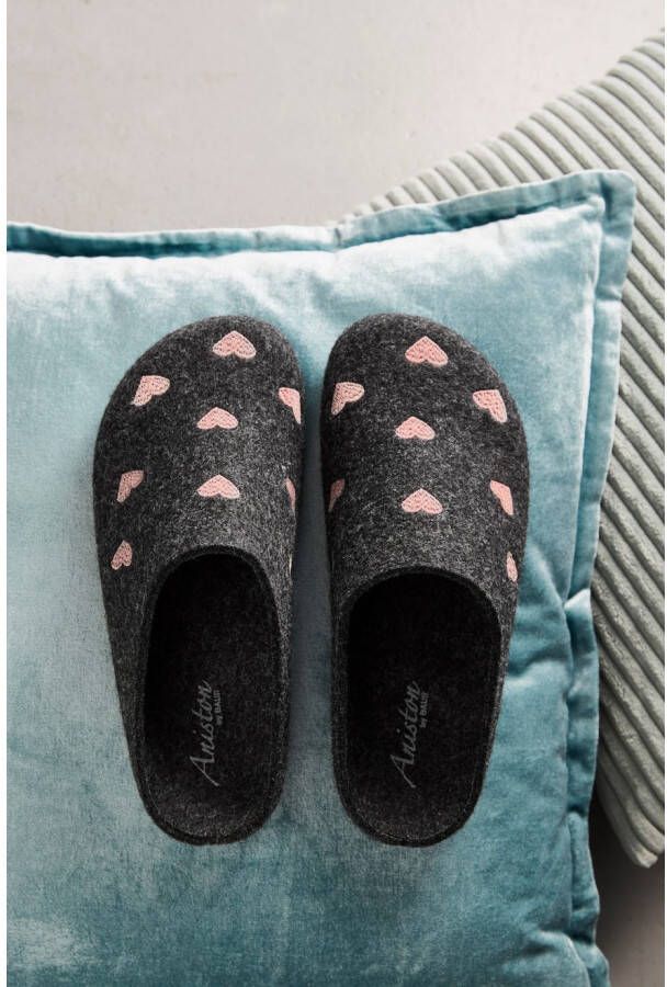BIO Life Clogs Pantoffel homeslipper met hartjes-borduurwerk NIEUWE COLLECTIE