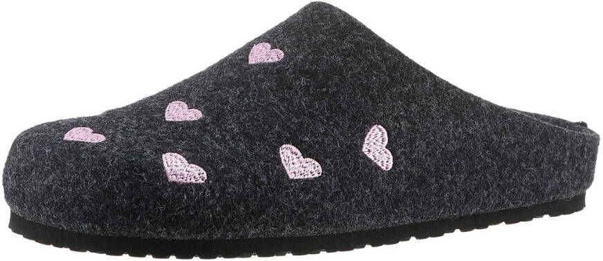 BIO Life Clogs Pantoffel homeslipper met hartjes-borduurwerk NIEUWE COLLECTIE
