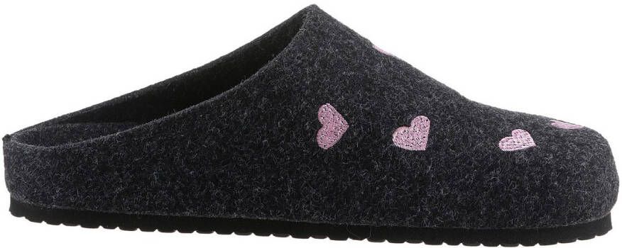 BIO Life Clogs Pantoffel homeslipper met hartjes-borduurwerk NIEUWE COLLECTIE