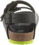 Birkenstock Milano Kids Sandalen Desert Soil Black Lime Narrow fit | Zwart | Imitatieleer - Thumbnail 8