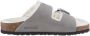 Birkenstock Arizona Shearling Slippers Stone Coin Narrow fit | Grijs | Suède - Thumbnail 189