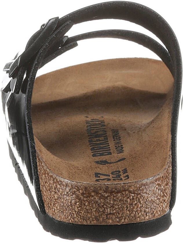 Birkenstock Slippers ARIZONA PATENT in glanzende lak-look schoenwijdte: smal