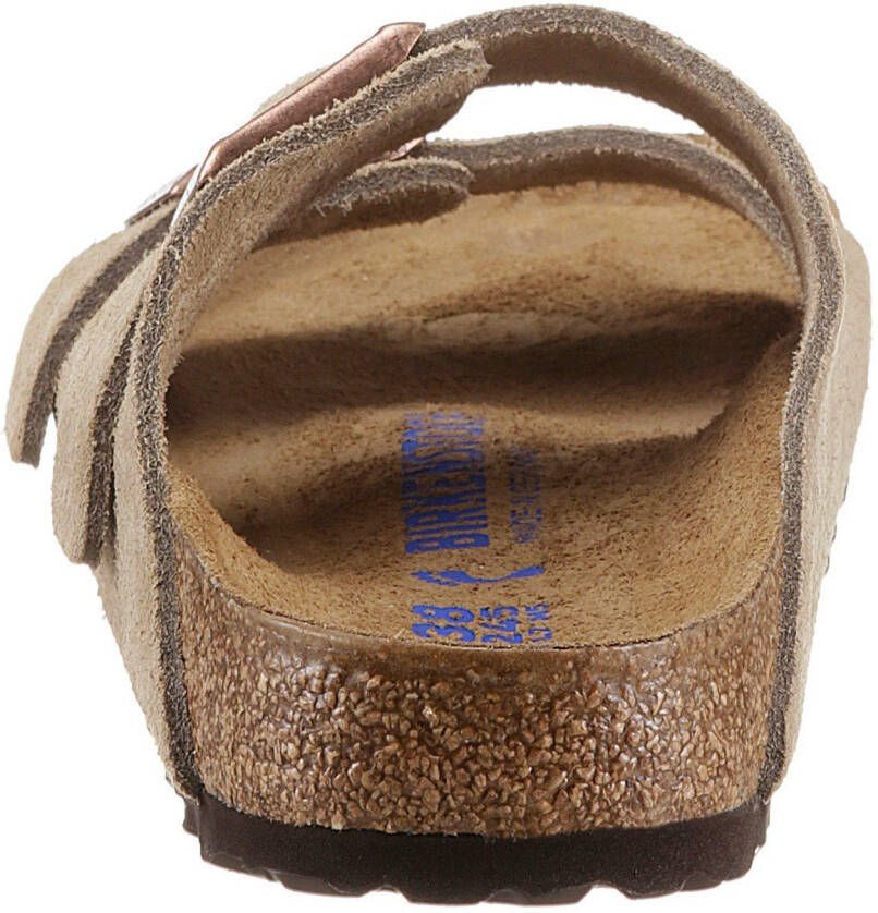 Birkenstock Slippers ARIZONA SFB van suèdeleer smalle schoenwijdte