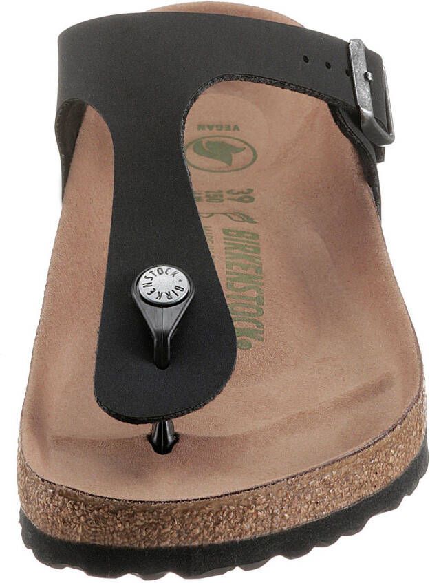 Birkenstock Teenslippers Gizeh Earthy vegan met verstelbare gesp