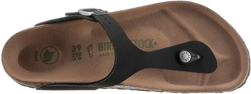 Birkenstock Teenslippers Gizeh Earthy vegan met verstelbare gesp