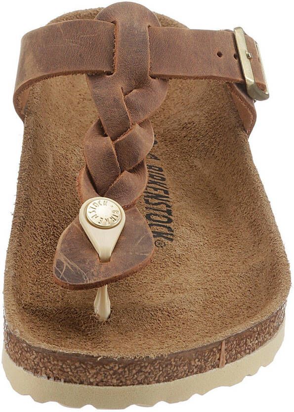 Birkenstock Teenslippers GIZEH in gevlochten look
