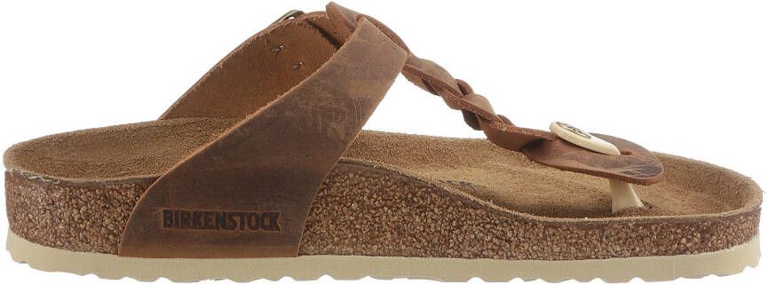 Birkenstock Teenslippers GIZEH in gevlochten look