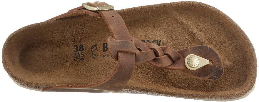 Birkenstock Teenslippers GIZEH in gevlochten look
