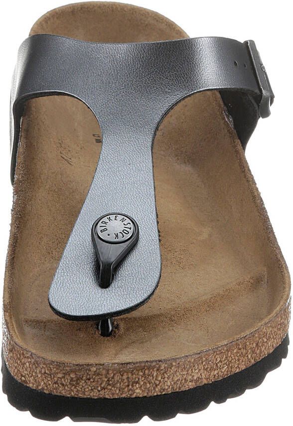 Birkenstock Teenslippers Gizeh metallic in een metallic look