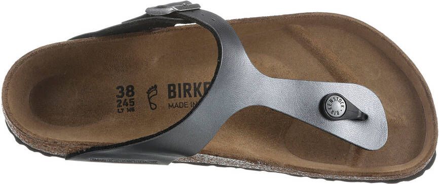 Birkenstock Teenslippers Gizeh metallic in een metallic look