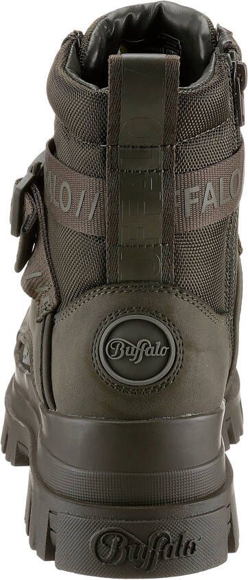 Buffalo Hoge veterschoenen ASPHA COM1 LACEUP MID in memory foam-uitvoering