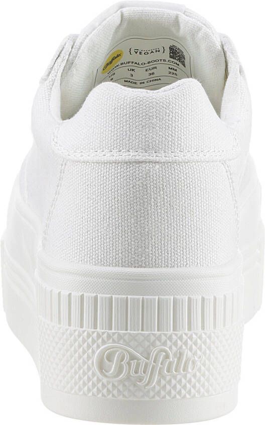 Buffalo Plateausneakers met memory foam vrijetijdsschoen halfschoen veterschoen