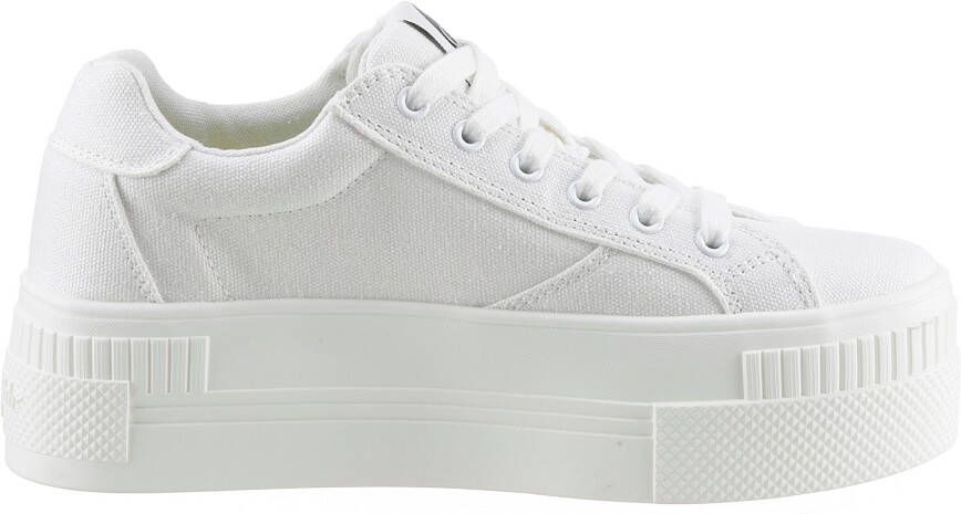 Buffalo Plateausneakers met memory foam vrijetijdsschoen halfschoen veterschoen