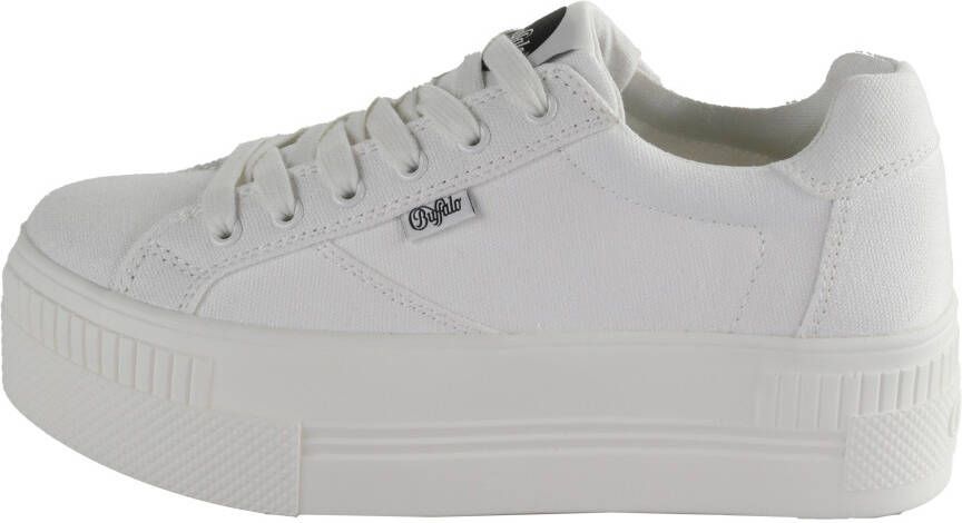 Buffalo Plateausneakers met memory foam vrijetijdsschoen halfschoen veterschoen