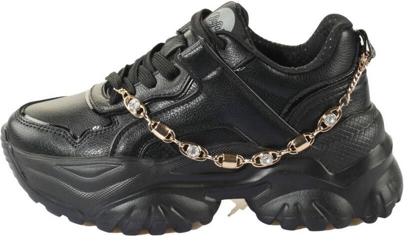 Buffalo Plateausneakers BLISS CHIN chunky sneaker vrijetijdsschoen met trendy decoratieve ketting