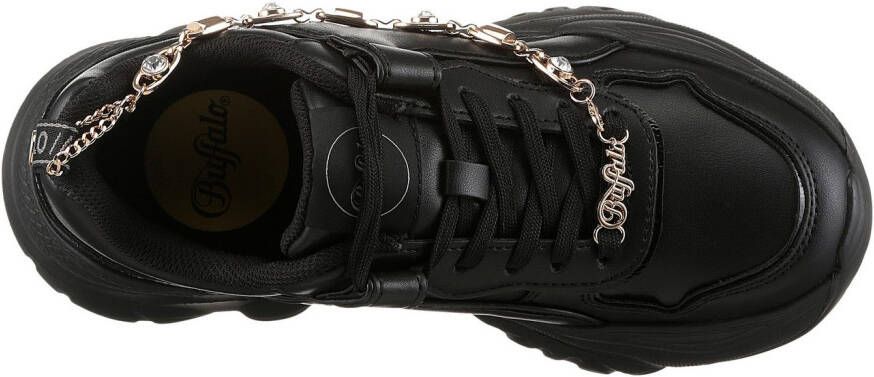 Buffalo Plateausneakers BLISS CHIN chunky sneaker vrijetijdsschoen met trendy decoratieve ketting