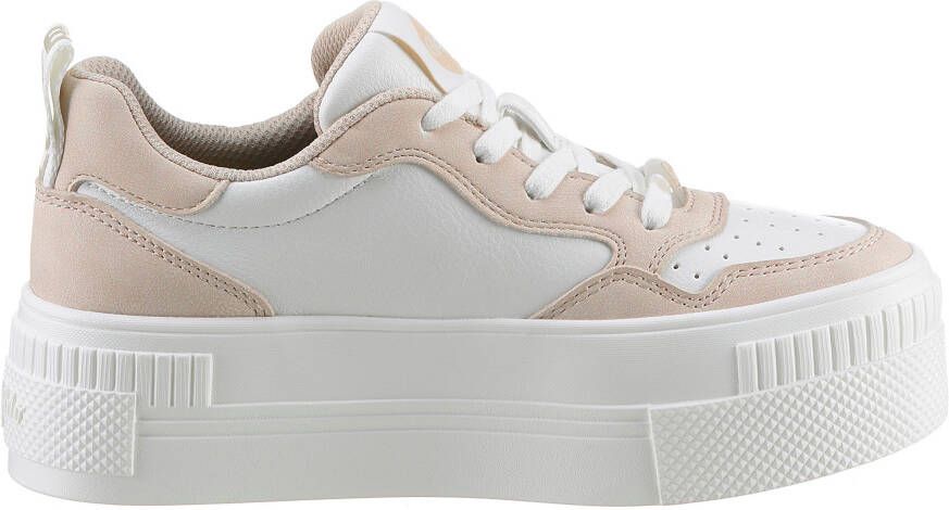 Buffalo Plateausneakers PAIRED COURT in basket-stijl vrijetijdsschoen halfschoen veterschoen