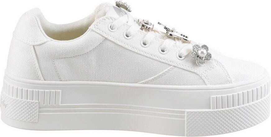 Buffalo Plateausneakers PAIRED ICE veterschoen vrijetijdssneaker lage schoen met sieraandeel
