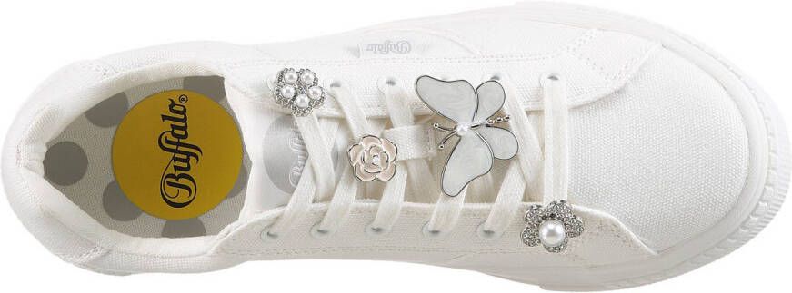 Buffalo Plateausneakers PAIRED ICE veterschoen vrijetijdssneaker lage schoen met sieraandeel