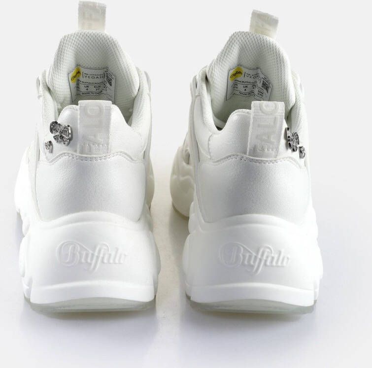 Buffalo Sneakers BINARY ICE 3.0 vrijetijdsschoen chunky sneaker veterschoen met sieraandelen