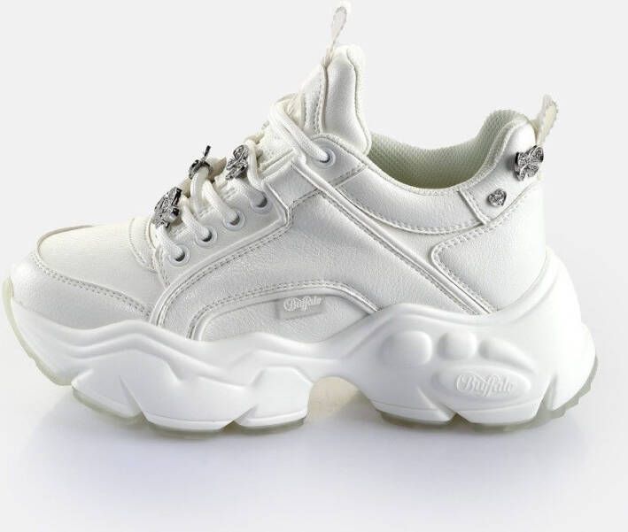 Buffalo Sneakers BINARY ICE 3.0 vrijetijdsschoen chunky sneaker veterschoen met sieraandelen