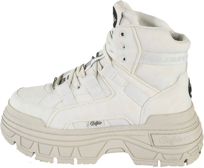 Buffalo Veterschoenen FUSION HYB MID VEGAN enkellaars high top sneaker plateau hak met memory foam