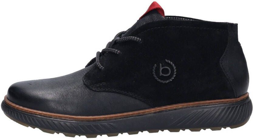 Bugatti Hoge veterschoenen met logo-embleem opzij