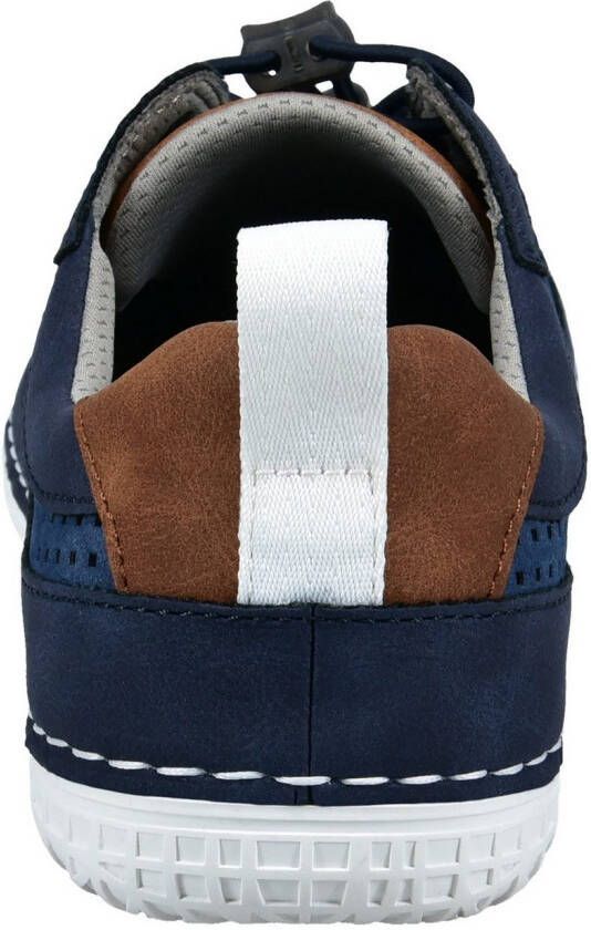 Bugatti Slip-on sneakers vrijetijdsschoen lage schoen slipper met gaatjespatroon