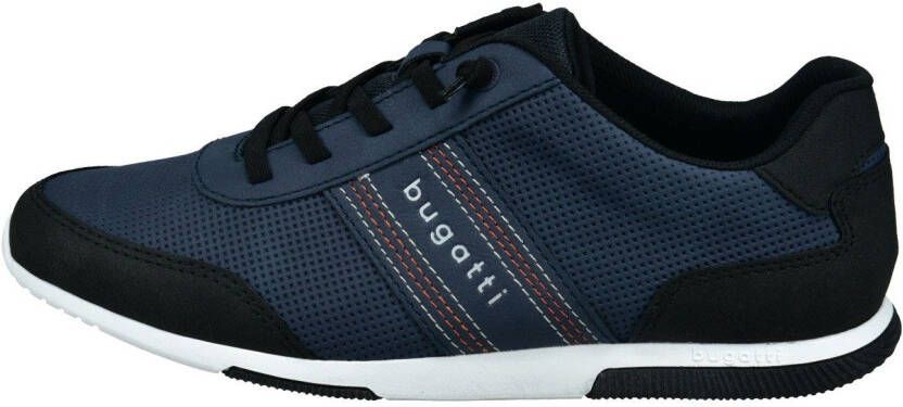 Bugatti Slip-on sneakers Vrijetijdsschoen slipper met modieuze decoratieve stiksels
