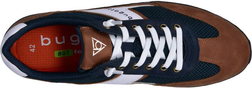 Bugatti Slip-on sneakers lage schoen vrijetijdsschoen slipper met elastische banden